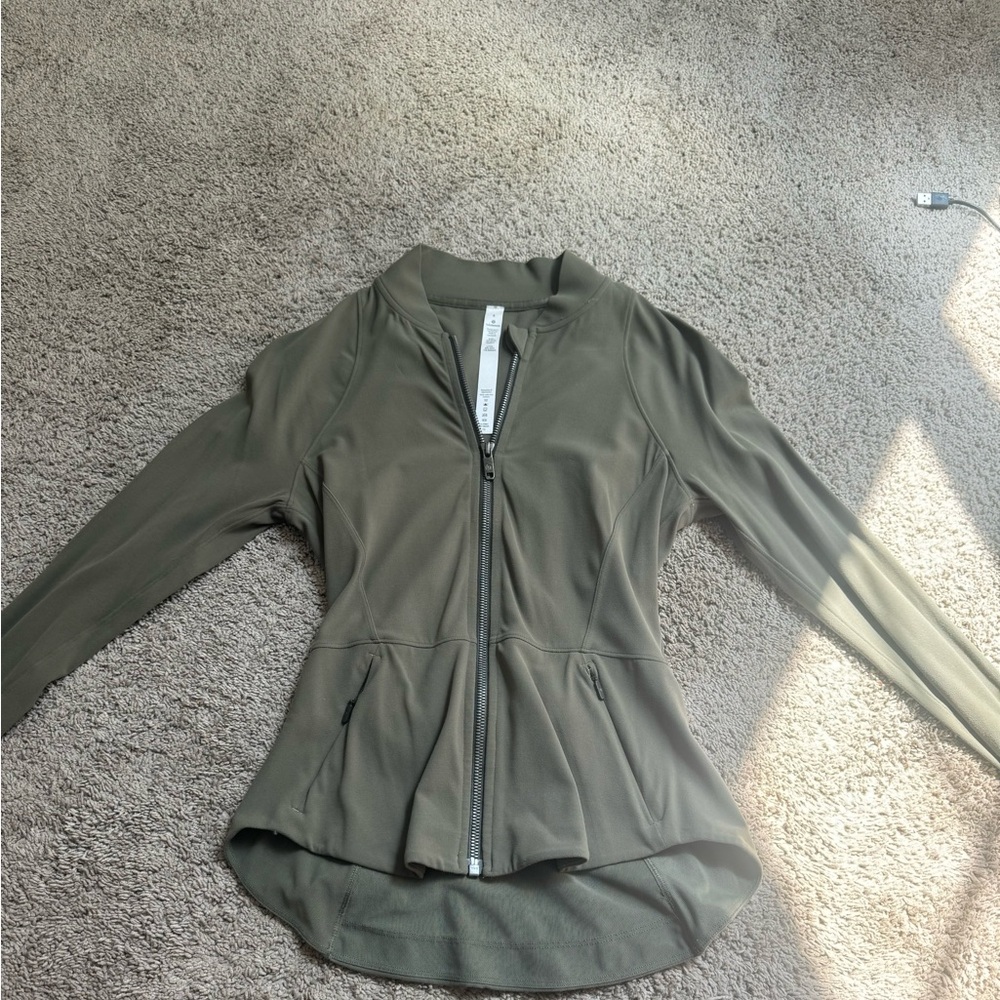 Lululemon Athletica Olive Green zip up